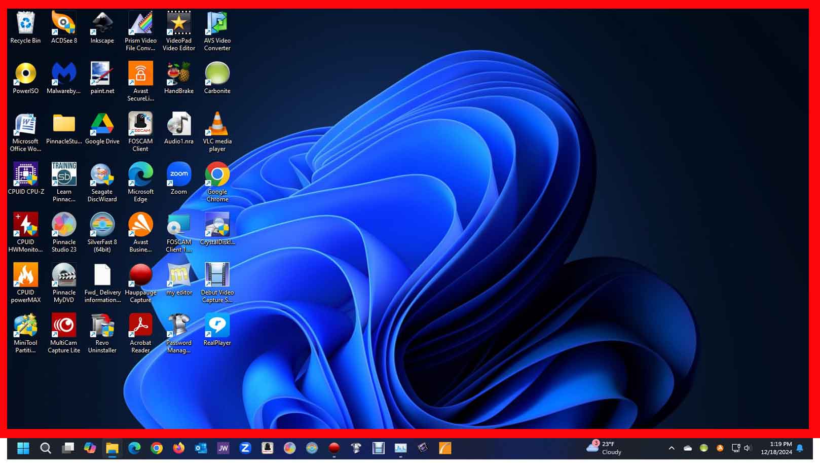 Example of a Computer Desktop